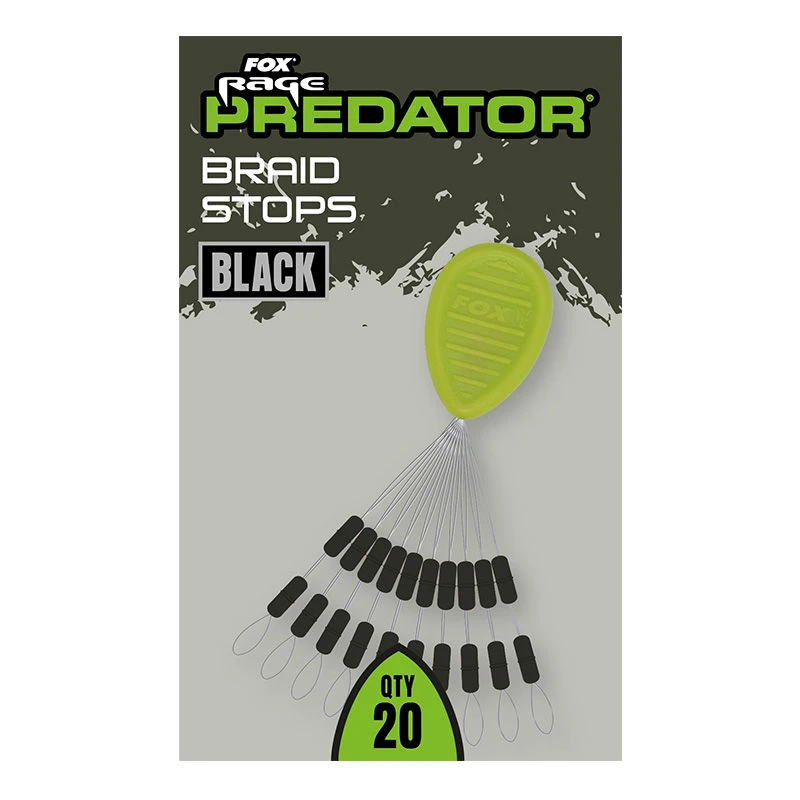 Fox Rage Predator Black Braid Stops